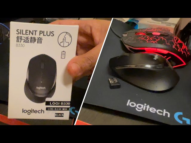 Unboxing Logitech Silent Plus Mouse B330 M330 90% Noiseless Affordable  Price - YouTube