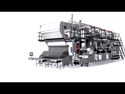 KHS Innoclean DM double-end bottle washer with optimized heat and water management system