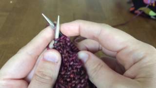 Knitting technique for Crocheters  continental knit/Norwegian purl (NO MOVING YARN FORWARD)