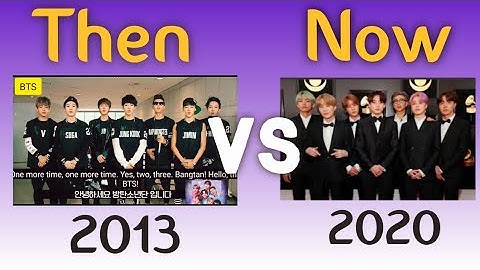 BTS introducing themselves  🤩 / Then and Now / #bts #btsarmy #btsedits #btssongs #viral @BANGTANTV