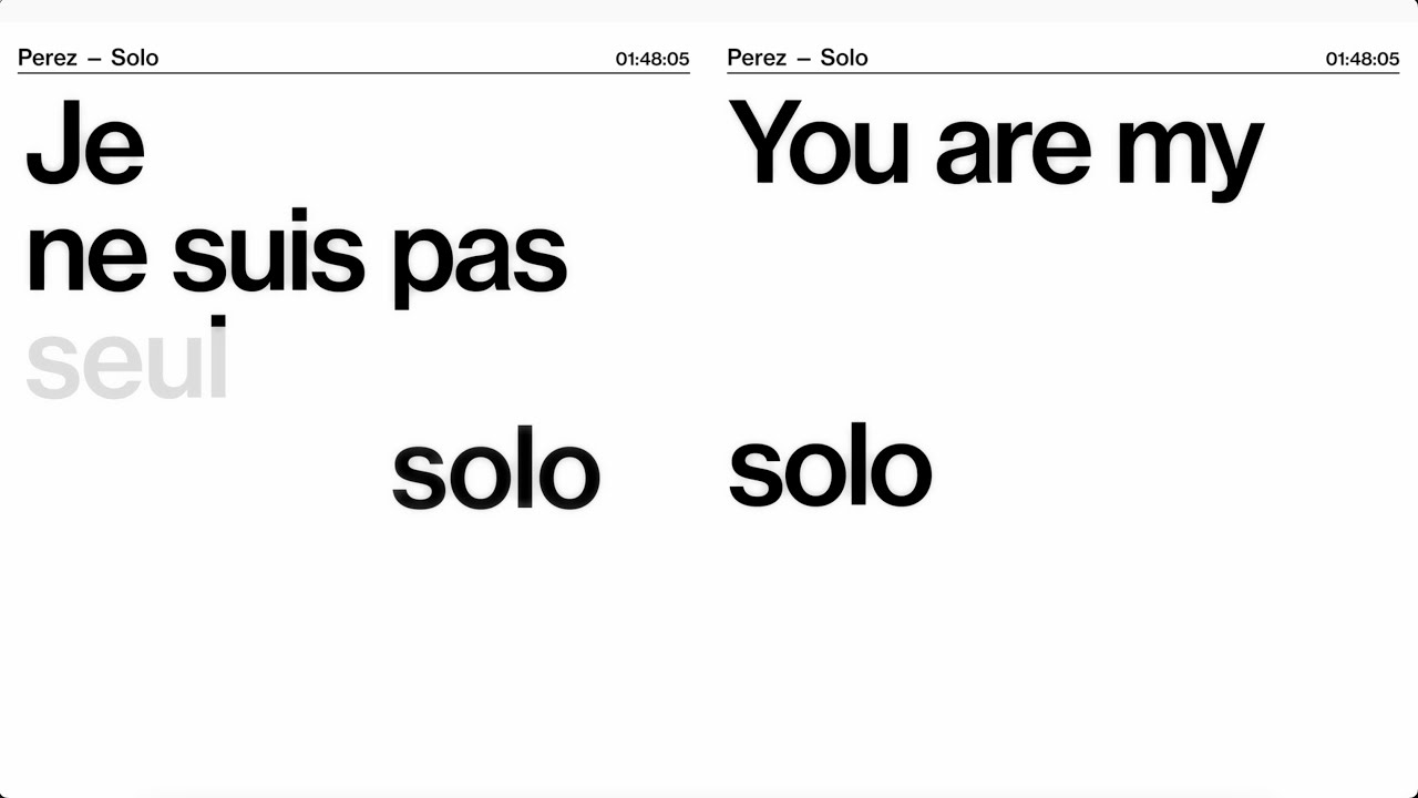 在 YouTube 上观看 PEREZ - SOLO 在 YouTube 上观看 PEREZ - SOLO