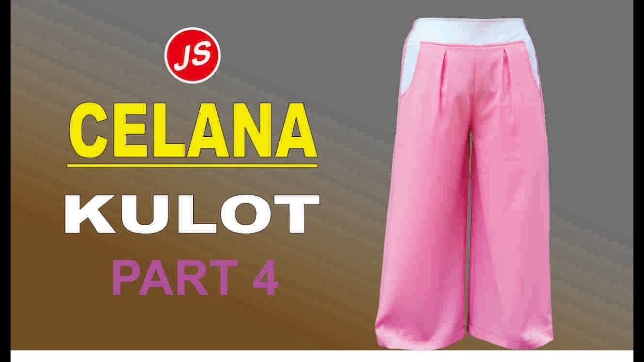 Menjahit Karet Elastik Badan Belakang ~ Tutorial Pola Jiplak Celana Kulot Part 4