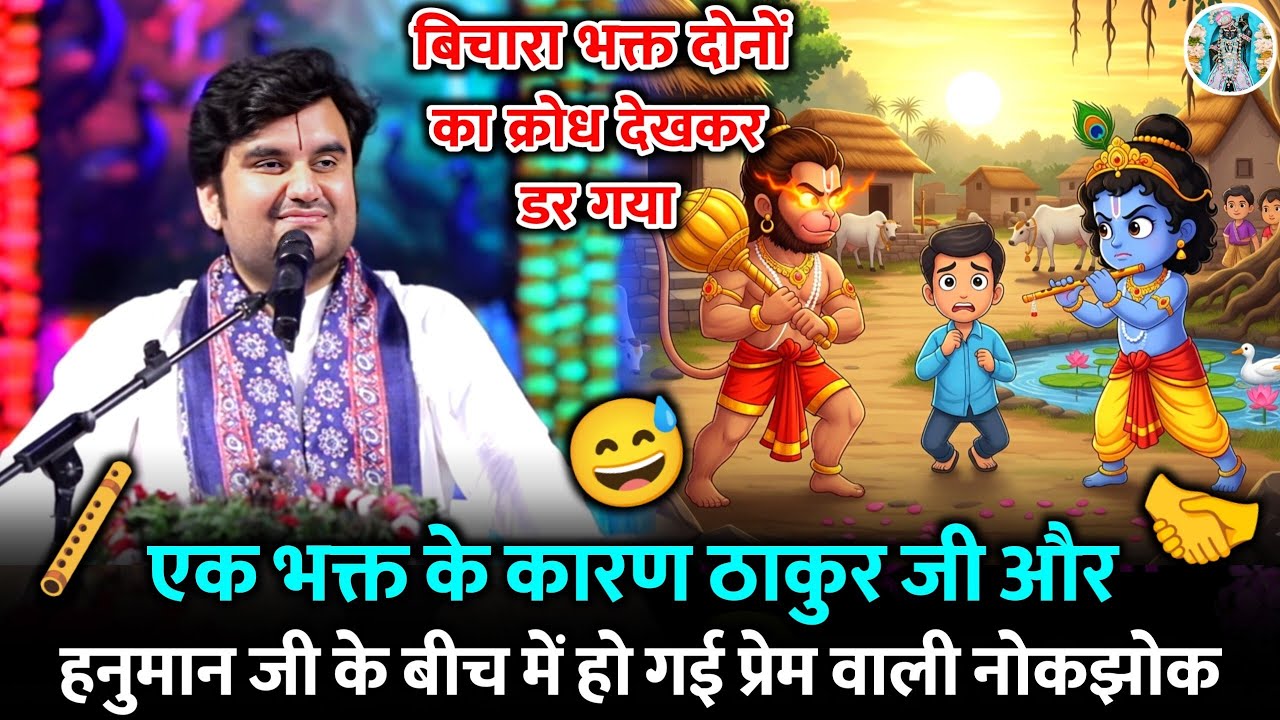 🥶🛟ठाकुर जी की हो🪈 गई नोकझोक |😶‍🌫️ Indresh Ji Maharaj Bhagwat Katha