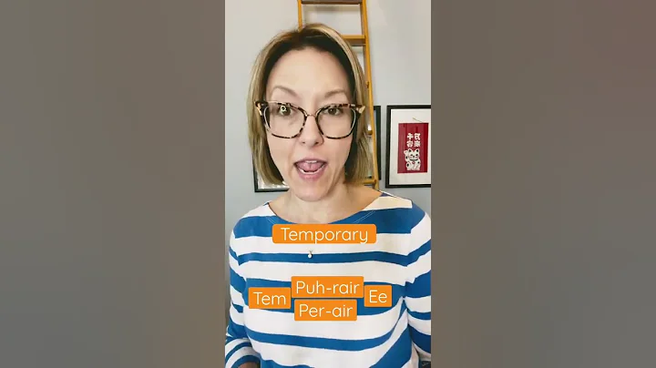 How to Pronounce TEMPORARY - #SHORTS Quick English Pronunciation Mini Lesson