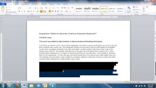 Proofreading a Paragraph