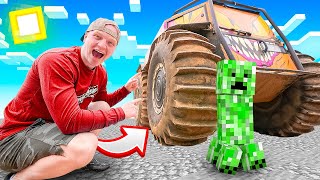 Minecraft, But I Run Over Creepers