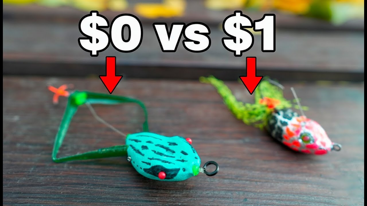 $0 Frog Lure vs $1 Frog Lure: Can You Catch Fish with THIS?
