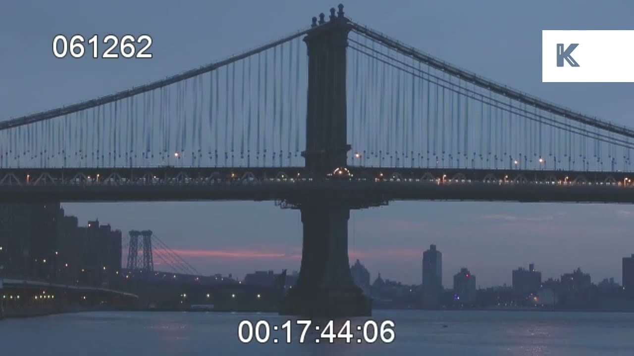2010s New York, Manhattan Bridge at Sunset