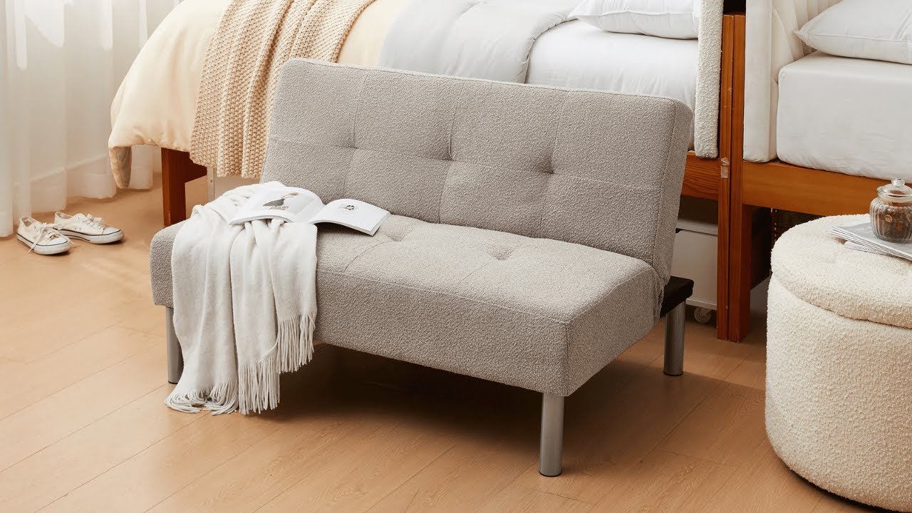 2East™ College MiniFuton Boucle Taupe YouTube