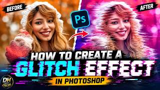 How to Create a Glitch Effect in Photoshop 🔥 | Easy Glitch Photo Editing Tutorial