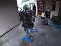 got our02 Camry 2AZFE 2.4l engine mounted on the engine stand