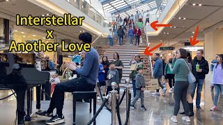 Insanely Interstellar and Another Love mush up in the mall - Public Piano Performance