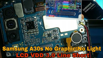 Samsung A30s No Graphic No Light Fix | LCD VDD 3.0 Line Short | Step by Step Repair