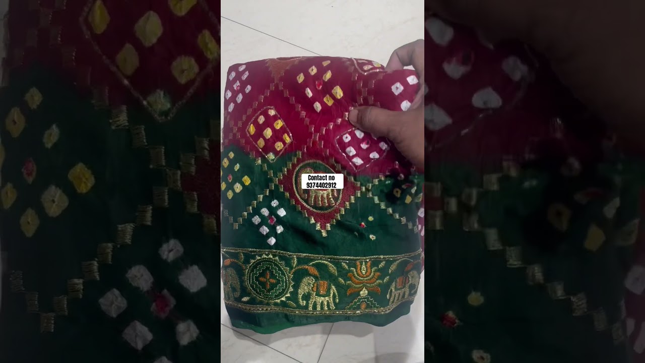 🔥special New Hand work gaji silk Bandhani saree wholesale price Surat 