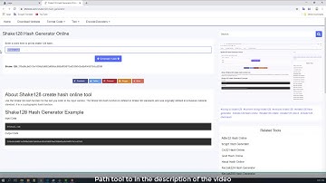 Shake128 Hash Generator Online
