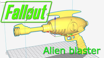 fallout Alien blaster pistol 3d printer model