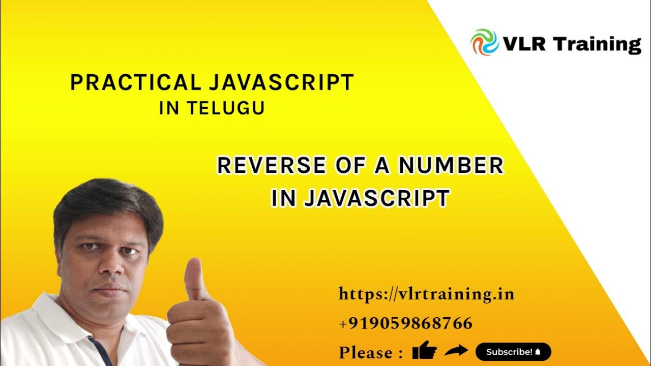 Reverse of a number in javascript 52 | Practical JavaScript Training ...