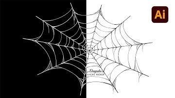 How to Draw a Spider Web with the Pen Tool and the Width Tool in Adobe Illustrator