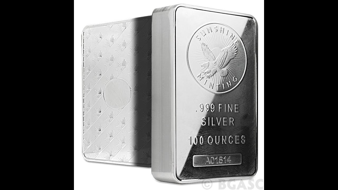 100 oz 🌞 Sunshine Minting Silver Bar YouTube