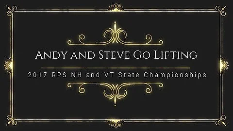 Steve Prisby: Andy and Steve Go Lifting