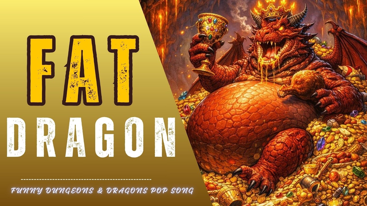 Fat Dragon – Song Lyrics, D&D Chonky Red Dragon Art and More