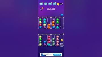 Ball Sort Level 204   Puzzle Color Sort Tatem Games Inc. All levels, #ballsortpuzzle