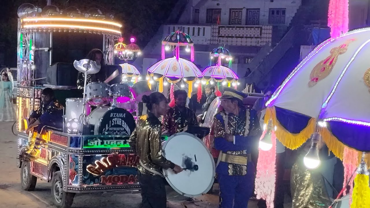 RAS GARABA 👏// G.A.1 STAR BAND MODASA//GANESH JUMMER 9558697871//#rasgarbasongs#weddinglighting#band