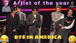 BTS IN AMERICA 😂 BTS IN AMA FUNNY HINDI DUBBING 🤣 BTS IN AMREEKA MUSIC AWARDS 😂😂😂