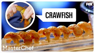 Gordon Ramsay Demonstrates How To Prepare Crawfish | Season 8 Ep. 12 | MASTERCHEF