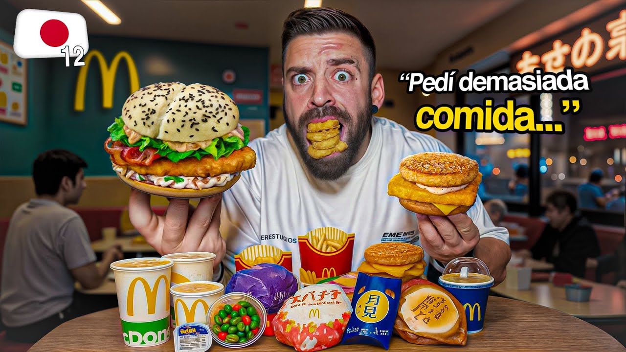 PEDÍ TODO el MENÚ de McDONALDS en JAPÓN y NUNCA VI ALGO ASÍ...