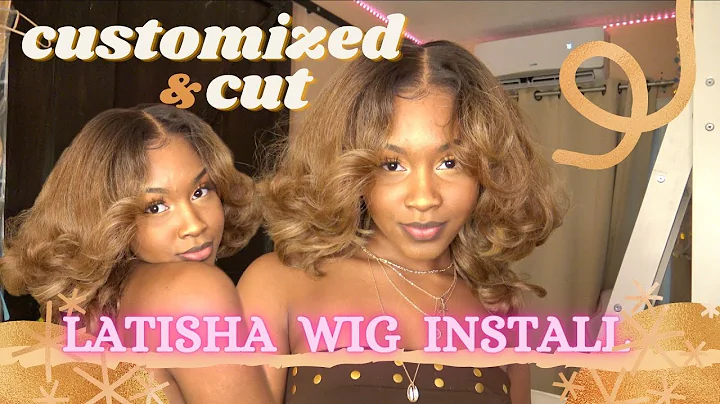 Watch Me Completely TRANSFORM this Synthetic LATISHA Wig (FlamboyageBlonde) CUT & Customize