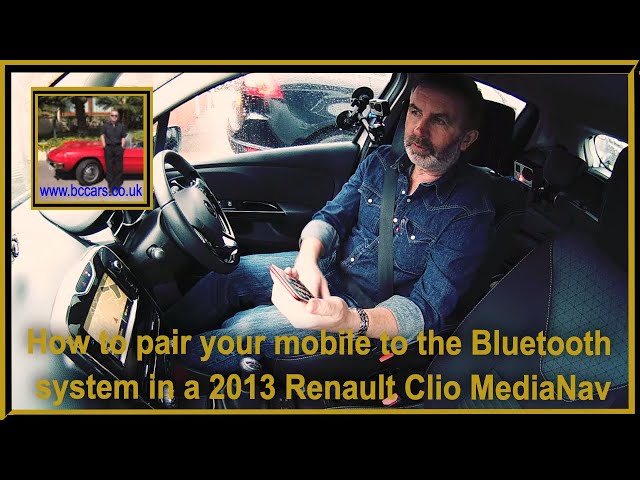 How to set up Renault Clio/Captur Bluetooth 
