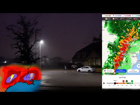 Houston During the Texas Storms on March 22, 2022 Weather Vlog