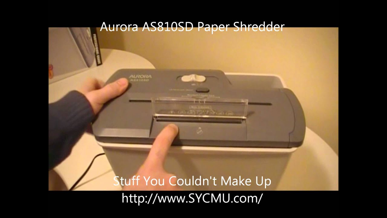 Aurora AS810SD Paper Shredder Review and Unboxing YouTube