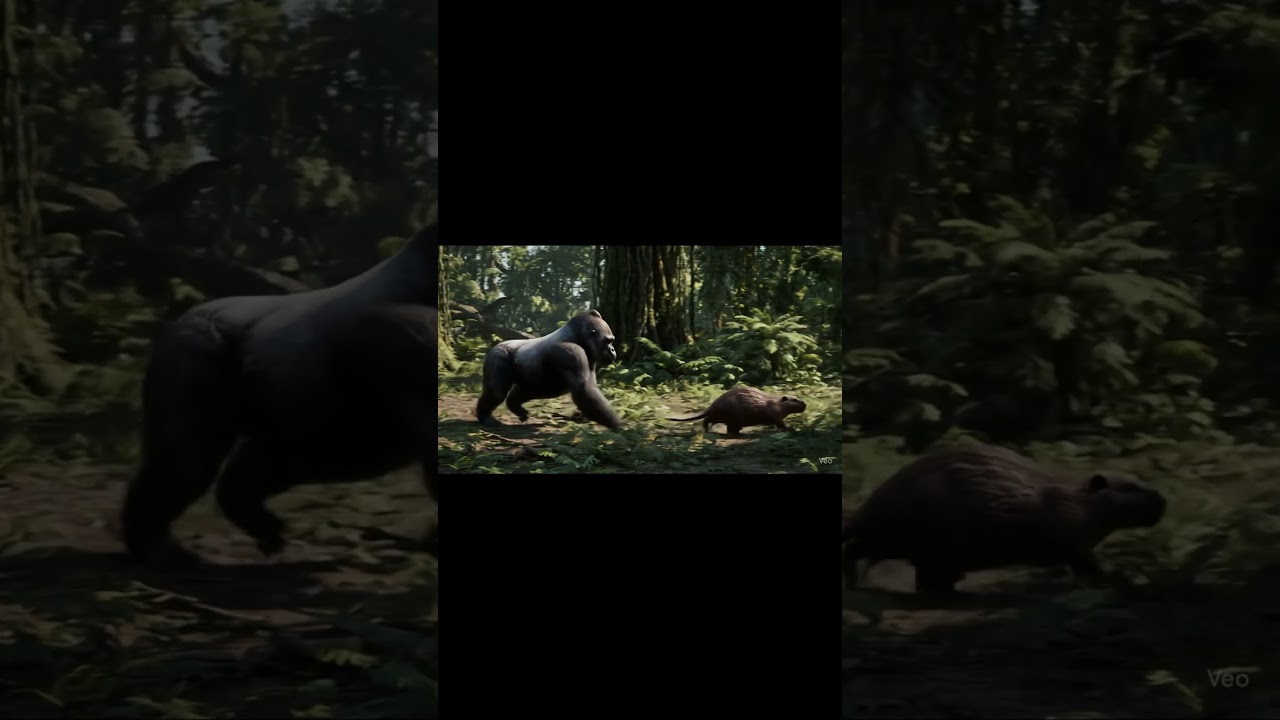 Gorilla Chases Beaver Through the Forest?! 🦍🌲 