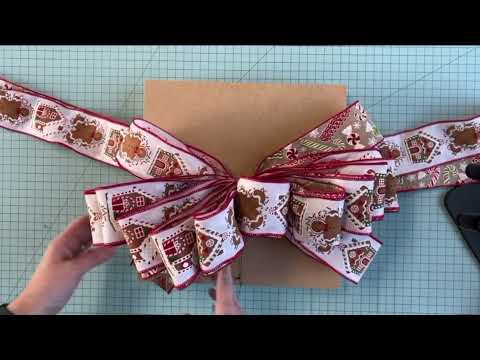 How to Fluff a DIY Christmas Tree Topper Bow | Using a Pro Bow the Hand Fluff Box