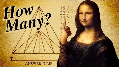 How Many Triangles can You find?? Leonardo Da Vinci
