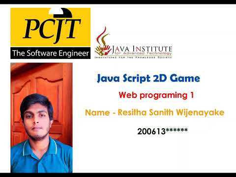 Red Hat Boy 2D Games |Java Institute Made By Resitha