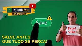 Excel VBA MsgBox: salve antes que tudo se perca. #msgbox #automaçãoExcel
