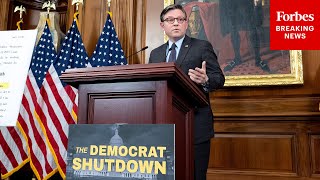 WATCH LIVE: Speaker Johnson Holds Press Briefing On Day 7 Of Govt Shutdown