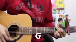 Video thumbnail of "Tera Yaar Hoon Main - Arijit Singh - Hindi Guitar Cover Lesson chords Easy beginners"