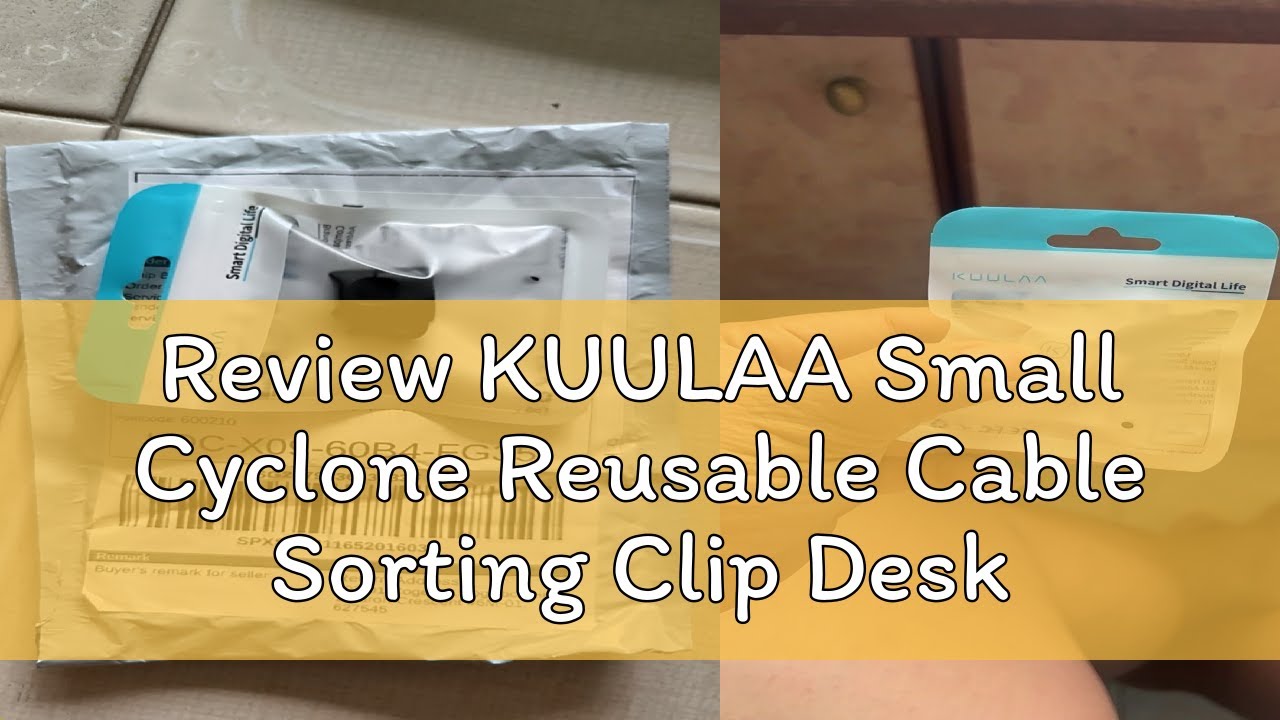 Review KUULAA Small Cyclone Reusable Cable Sorting Clip Desktop Cable Sorting Clip Wall Separation
