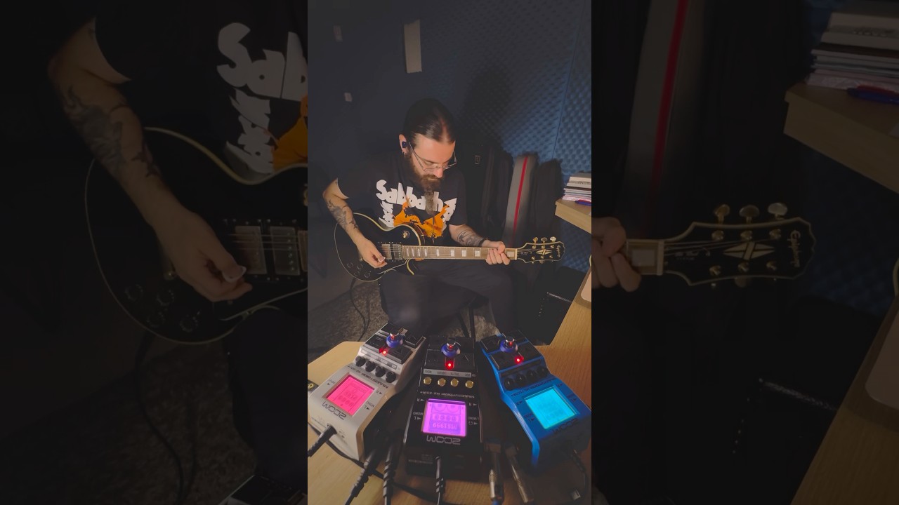 RANDY RHOADS - “Guitar Tone by Zoom Pedals MultiStomp” - Epiphone Les Paul Custom.