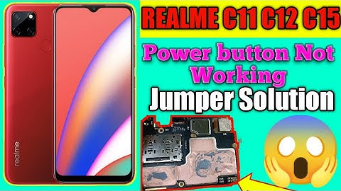REALME C11 C12 C15 Power Button Not Working Jumper Solution ! Realme C12 C11 C15 Power Button Way ⚡