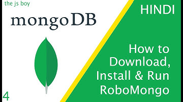Download, Install & Run RoboMongo  in Hindi/ Urdu | The Js Boy #mongodb #nosql #sql #mysql