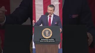 Hegseth shares story of unknown solider on Memorial Day