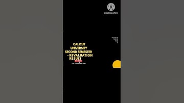 calicut university Second semester Revaluation result # exam  #exam #education