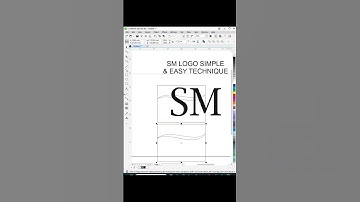 SM TEXT LOGO #logodesign  #sm #SM #coreldraw #logodesign #design #viral #shorts  #illustrator
