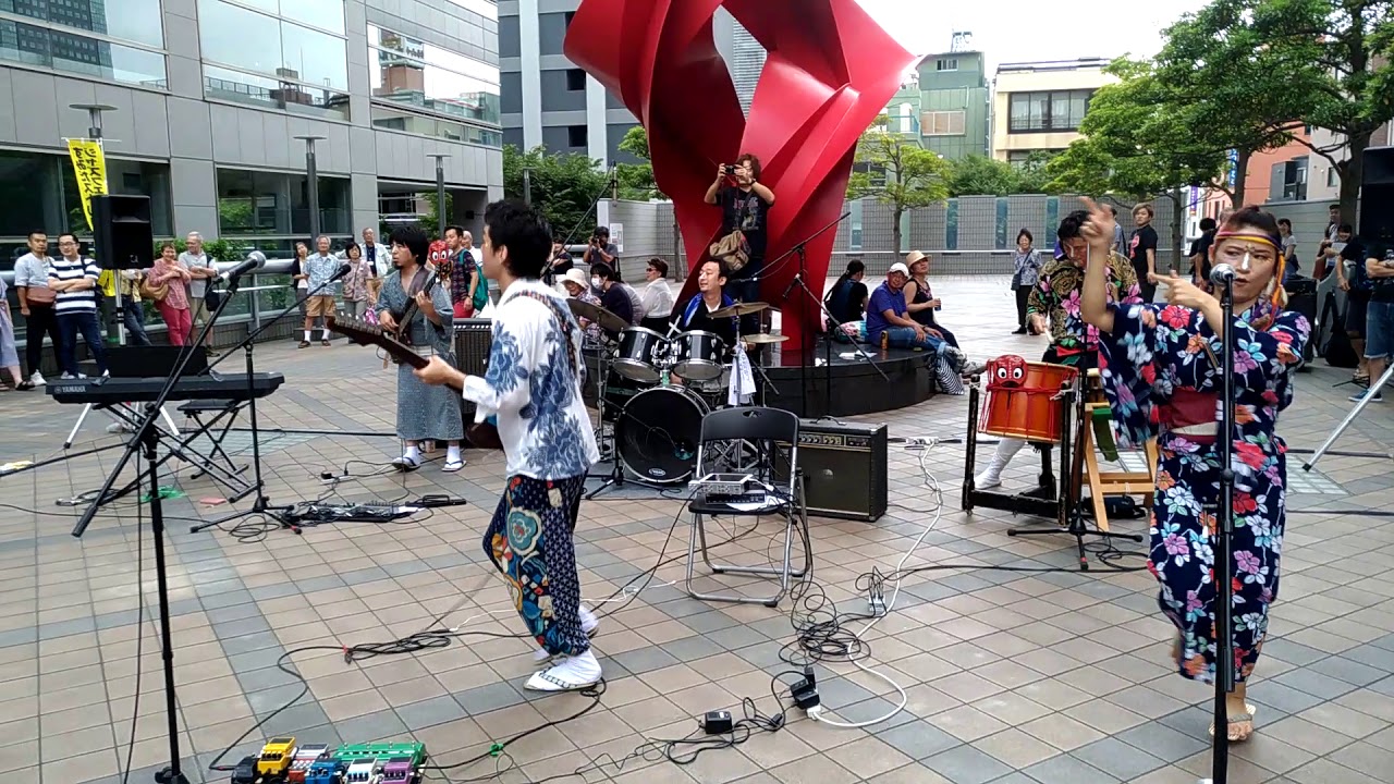 20170820 アラゲホンジ 「リンゴ追分」@すみだストリートジャズフェスティバル - YouTube