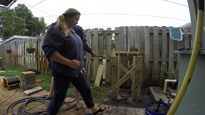 rain barrel stand build